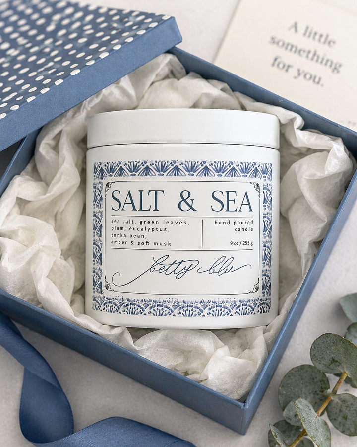 Salt & Sea Candle from Betty Blu, hand-poured candle