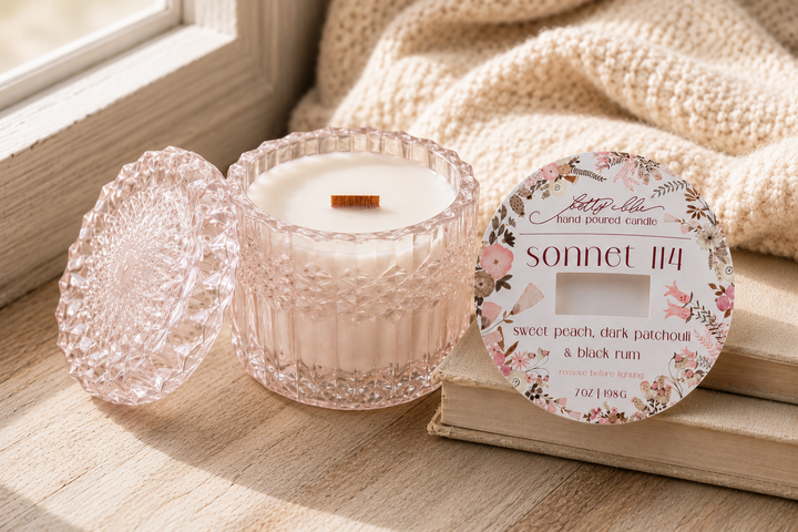 Sonnet 114 Candle from Betty Blu, phthalate-free and hand-poured in Sarasota, Florida