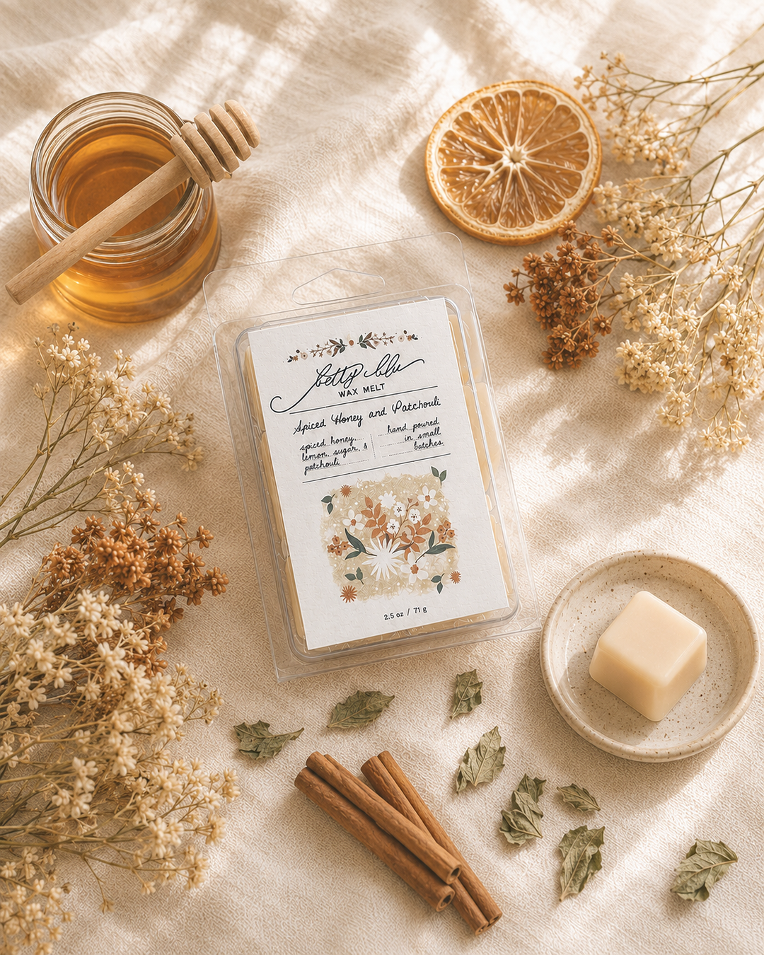 Spiced Honey and Patchouli Wax Melts